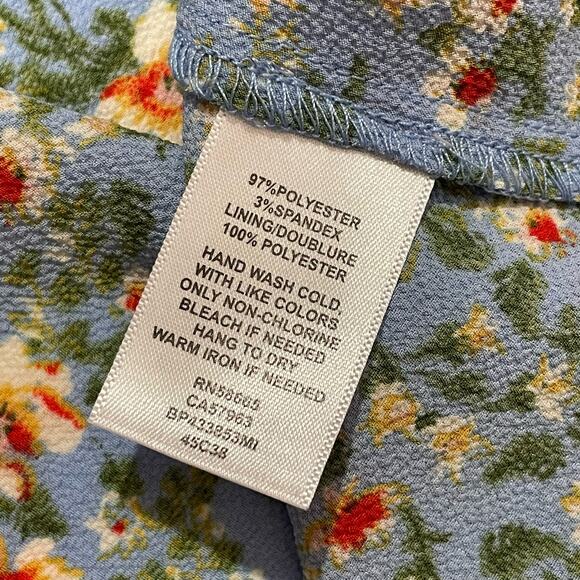 NWT BP Blue Glow Floral Fields A Line Dress - XS - Picture 9 of 13